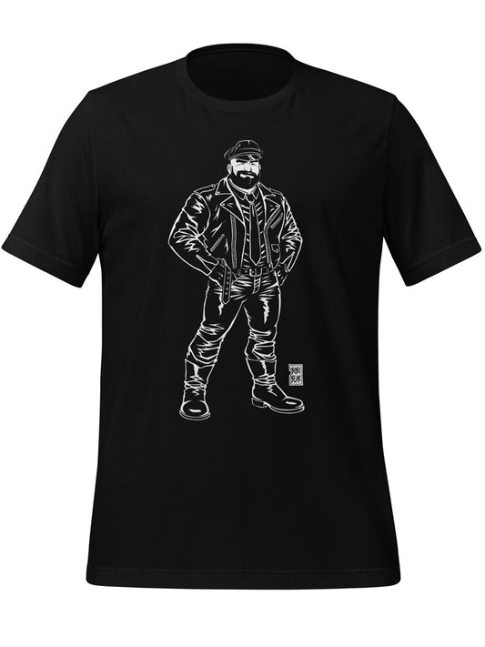 BOBO BEAR T-Shirt - JIM LIKES LEATHER BIKERS