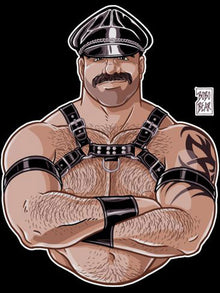 BOBO BEAR T-Shirt - LEATHER DADDY – FULL COLOUR