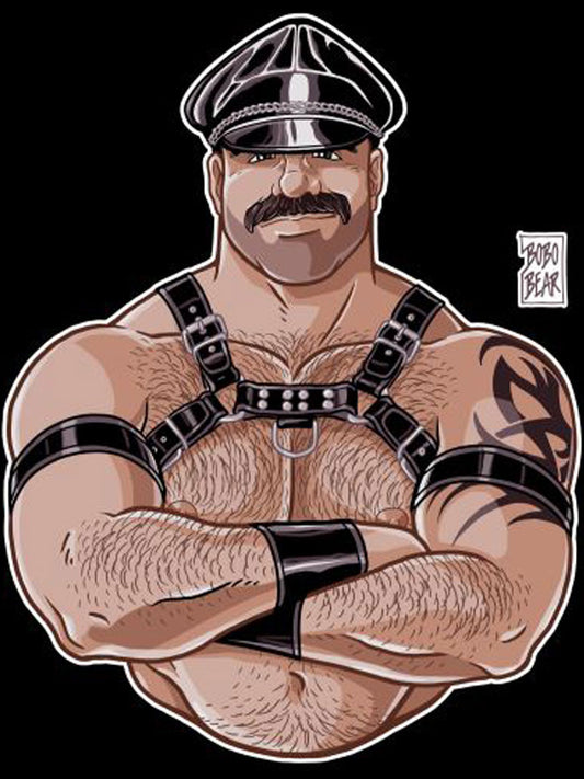 BOBO BEAR T-Shirt - LEATHER DADDY – FULL COLOUR