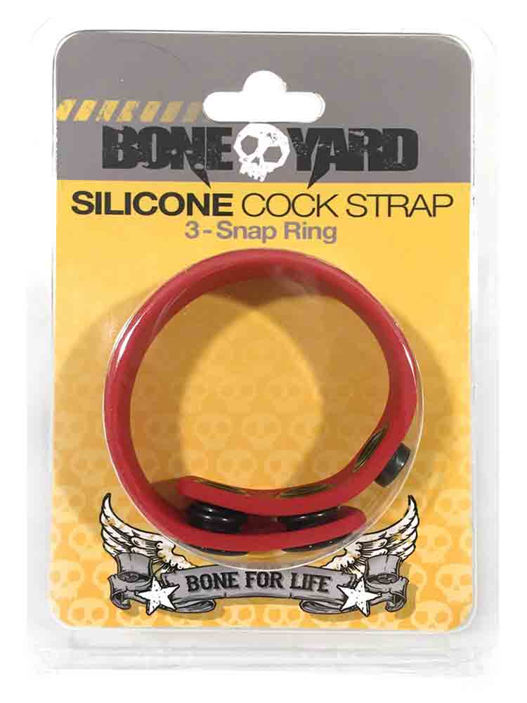 BONEYARD Silikon-Cockring - rot