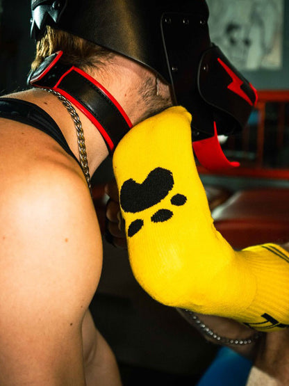 BOXER Skater Socks PUP gelb-schwarz