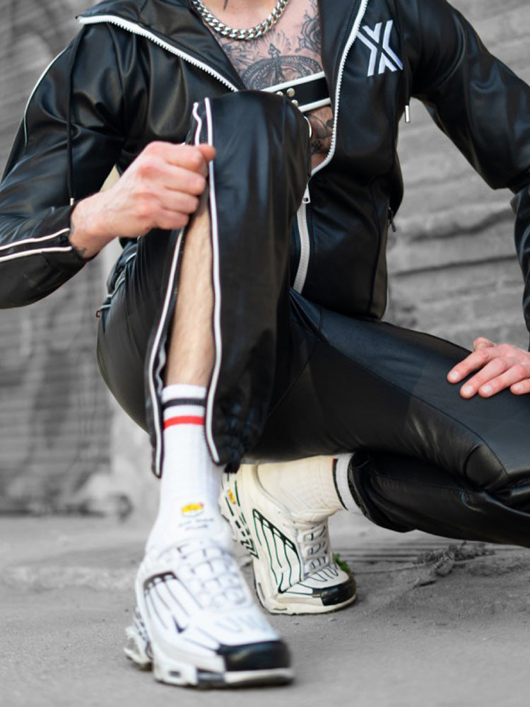 BOXER Stretch Sports Pants schwarz-weiß