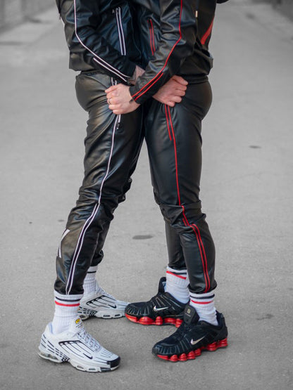 BOXER Stretch Sports Pants schwarz-weiß