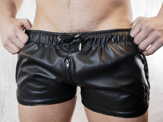 BOXER Stretch Zipper Short - All black