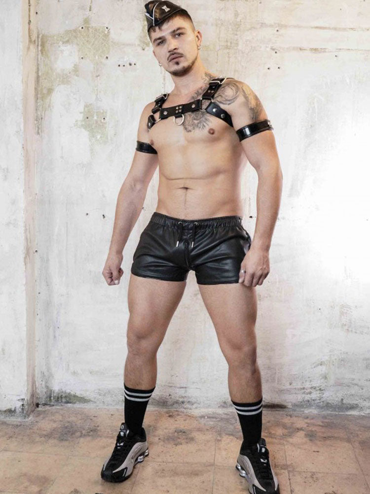 BOXER Stretch Zipper Short - All black