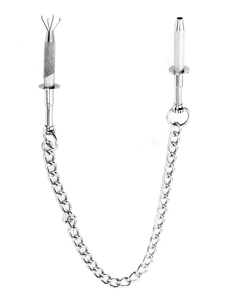 Brustwarzen-Federstift mit Kette