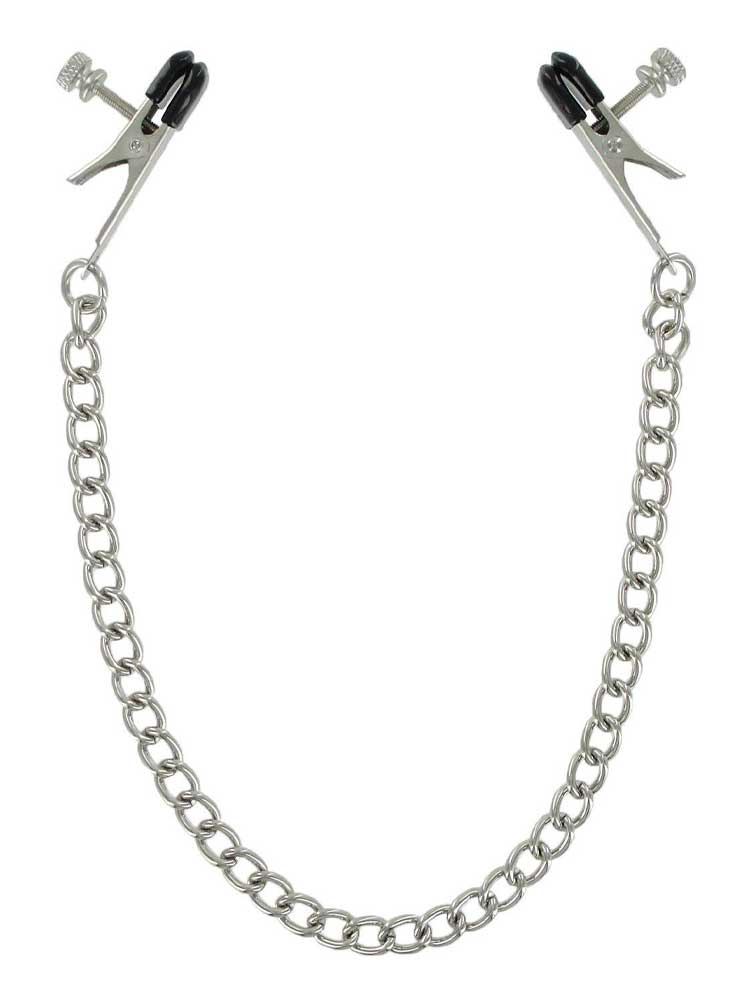 Brustwarzenklemmen breit mit Kette