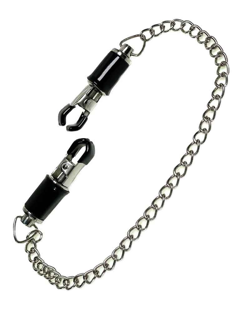 MASTER CLASS Brustwarzenklemmen mit Kette SILBER