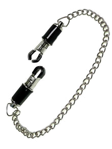 MASTER CLASS Brustwarzenklemmen mit Kette SILBER