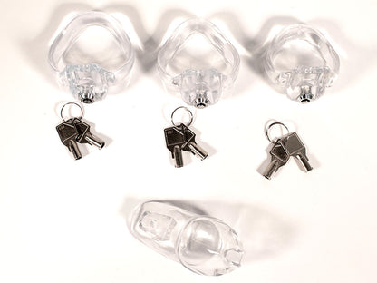 BRUTUS CLICKLOCK Keuschheitskäfig Clear