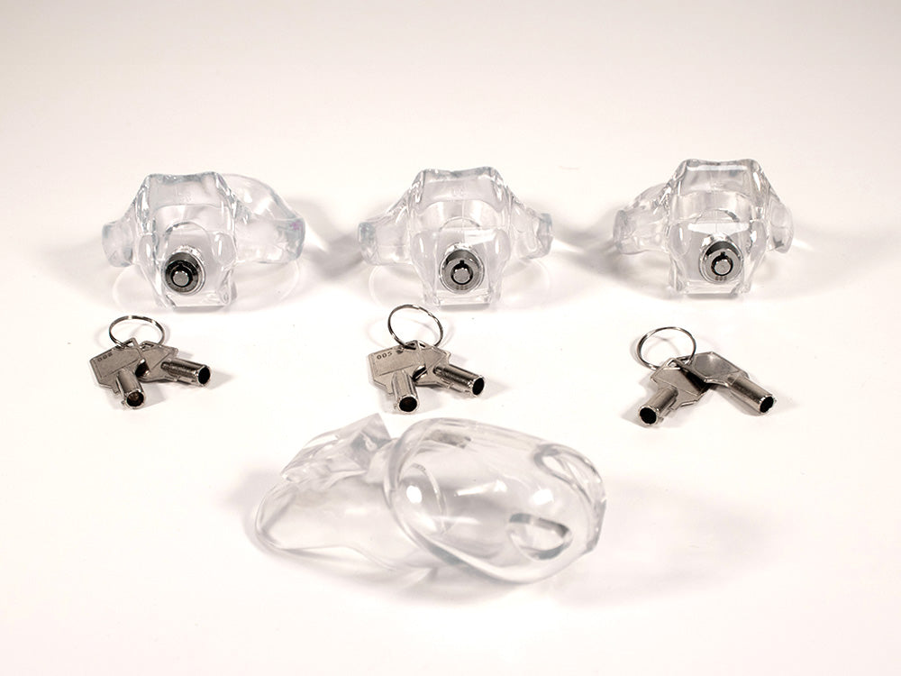 BRUTUS CLICKLOCK Keuschheitskäfig Clear