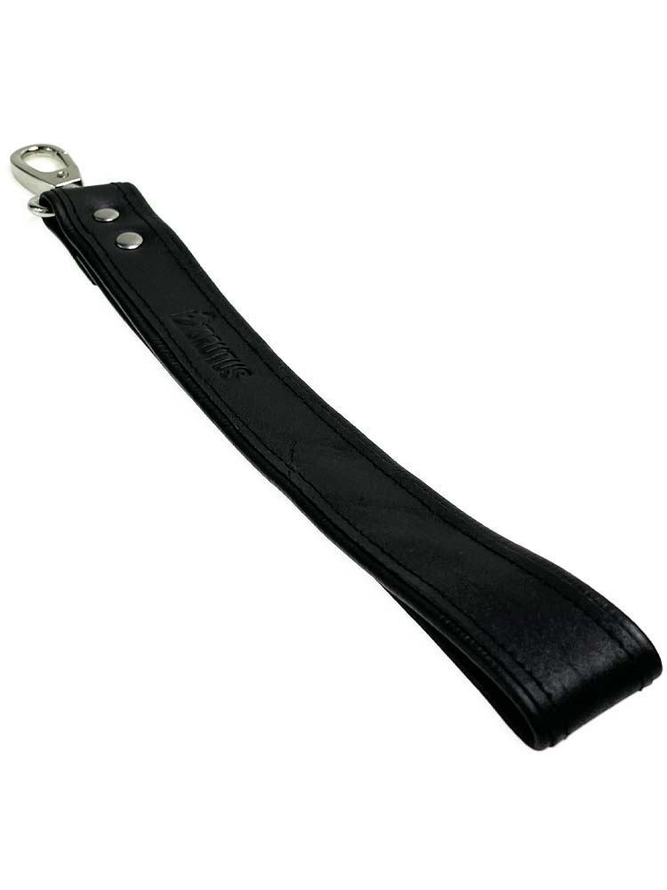 BRUTUS Lederleine Lederschlaufe schwarz