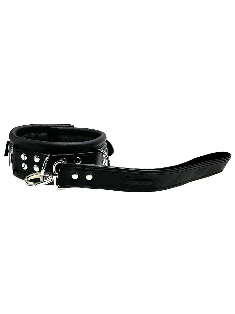 BRUTUS Lederleine Lederschlaufe schwarz