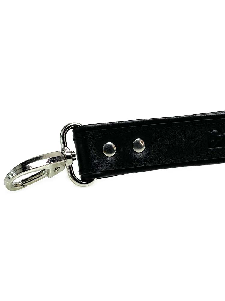 BRUTUS Lederleine Lederschlaufe schwarz