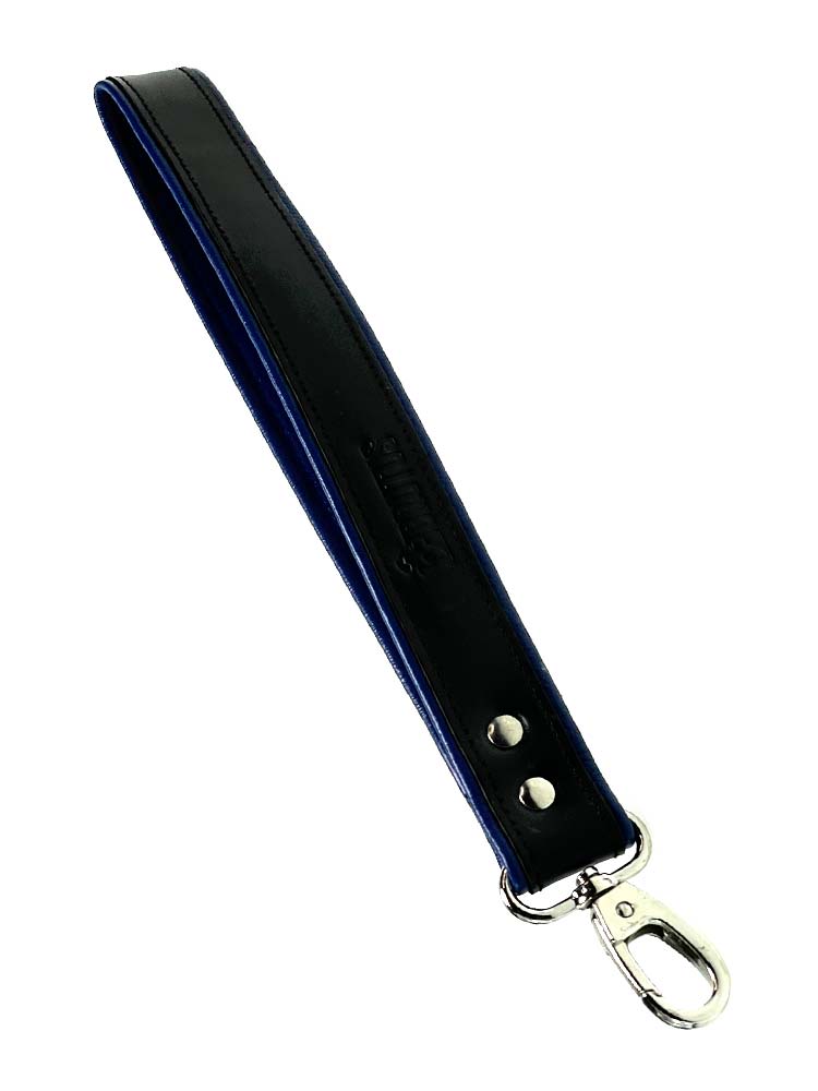 BRUTUS Lederleine Lederschlaufe schwarz - blau