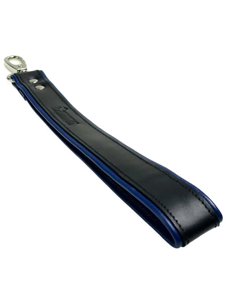 BRUTUS Lederleine Lederschlaufe schwarz - blau
