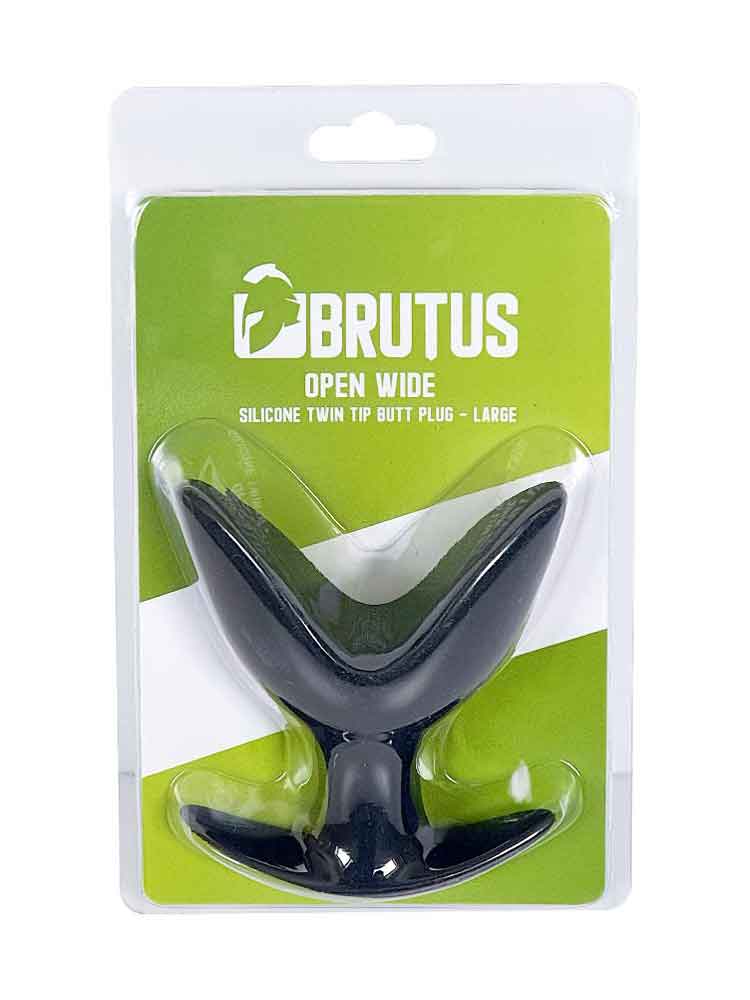 BRUTUS OPEN WIDE TWIN TIP BUTT PLUG LARGE