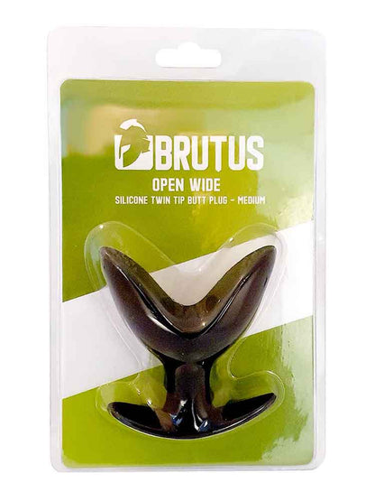 BRUTUS OPEN WIDE TWIN TIP BUTT PLUG MEDIUM
