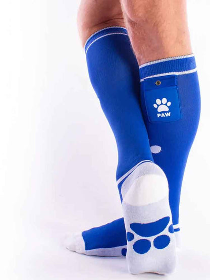 BRUTUS Party Socken mit Tasche blau-weiss