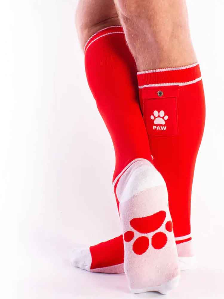 BRUTUS Party Socken mit Tasche rot-weiss