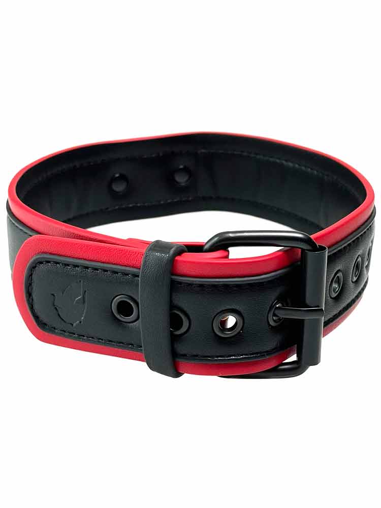 BRUTUS Puppy Hunde-Halsband schwarz-rot