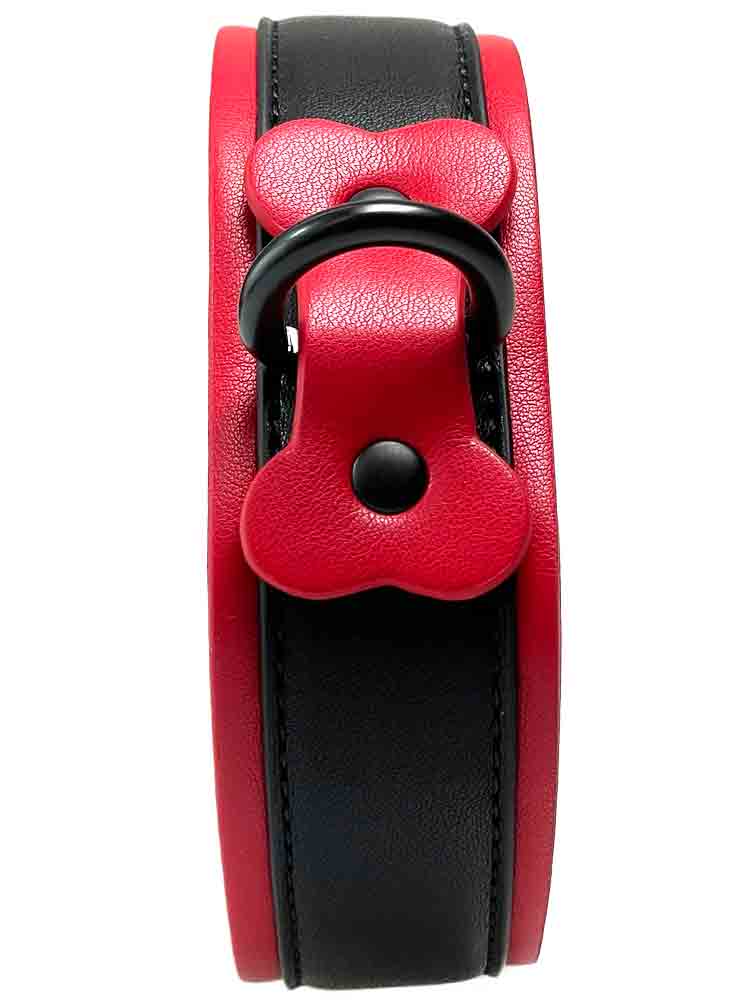 BRUTUS Puppy Hunde-Halsband schwarz-rot