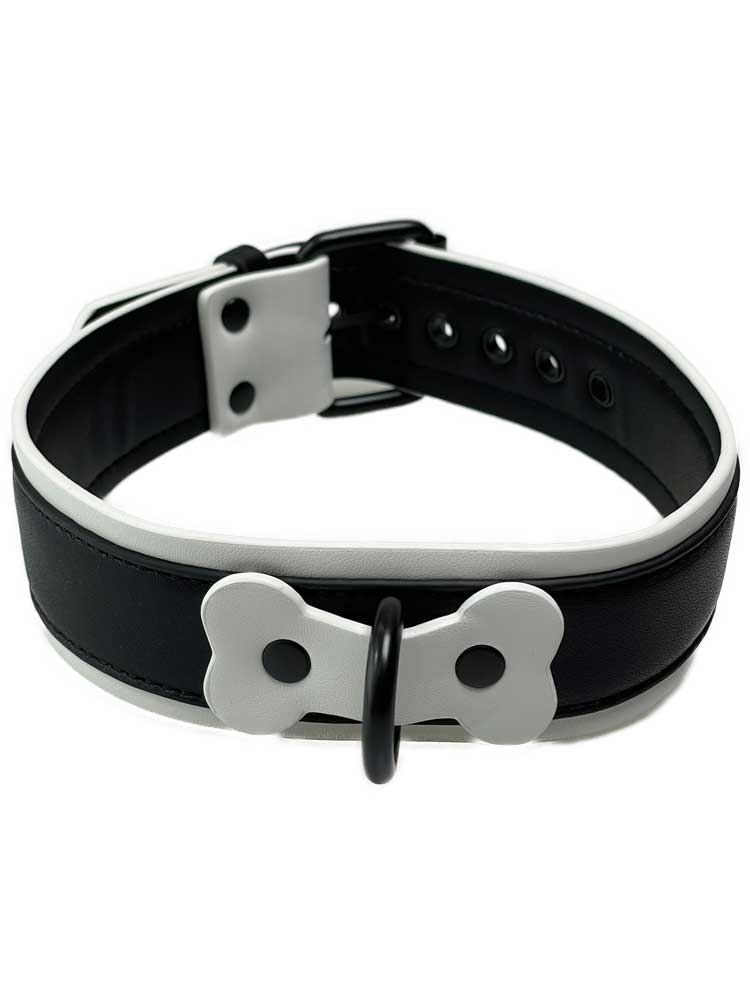 BRUTUS Puppy Hunde-Halsband schwarz-weiss
