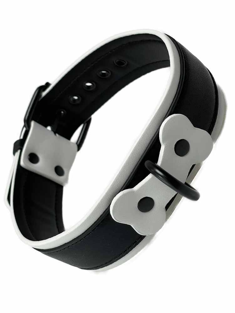 BRUTUS Puppy Hunde-Halsband schwarz-weiss