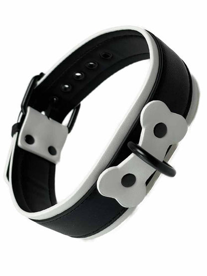 BRUTUS Puppy Hunde-Halsband schwarz-weiss