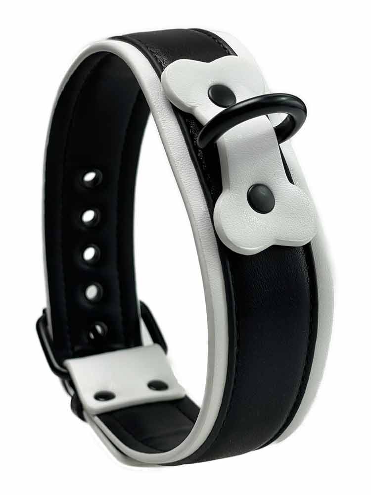 BRUTUS Puppy Hunde-Halsband schwarz-weiss
