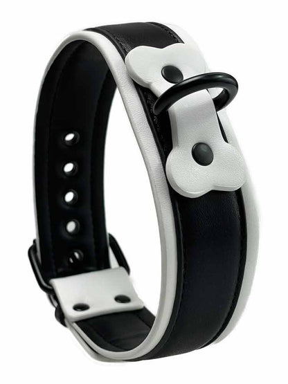 BRUTUS Puppy Hunde-Halsband schwarz-weiss