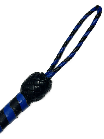Peitsche Bullenpeitsche Singletail 140cm schwarz-blau