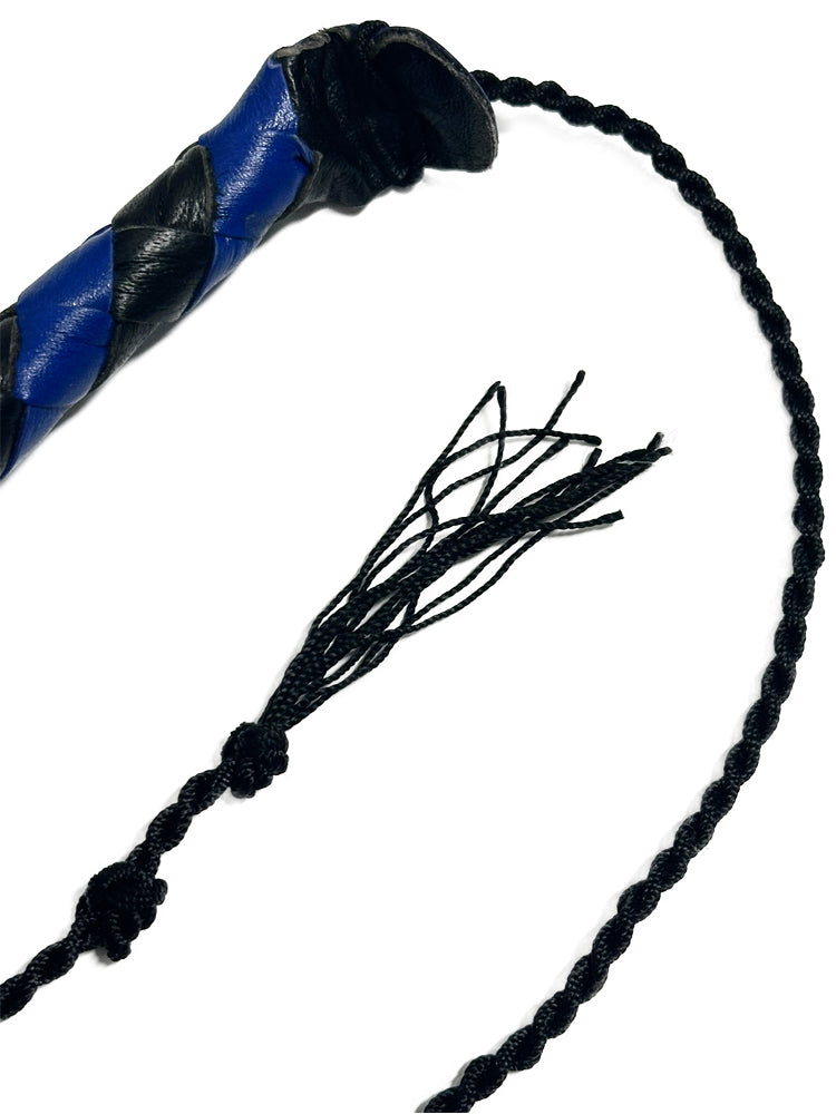Peitsche Bullenpeitsche Singletail 140cm schwarz-blau