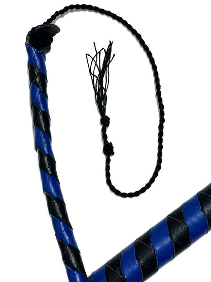 Peitsche Bullenpeitsche Singletail 140cm schwarz-blau