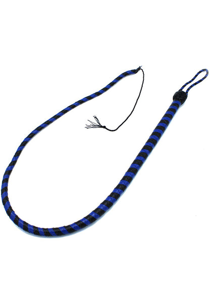 Peitsche Bullenpeitsche Singletail 140cm schwarz-blau