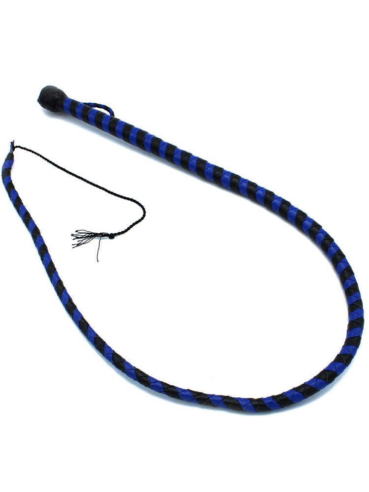 Peitsche Bullenpeitsche Singletail 140cm schwarz-blau
