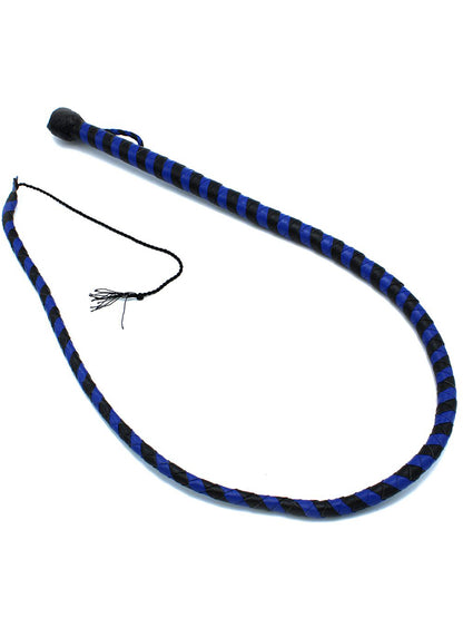 Peitsche Bullenpeitsche Singletail 140cm schwarz-blau