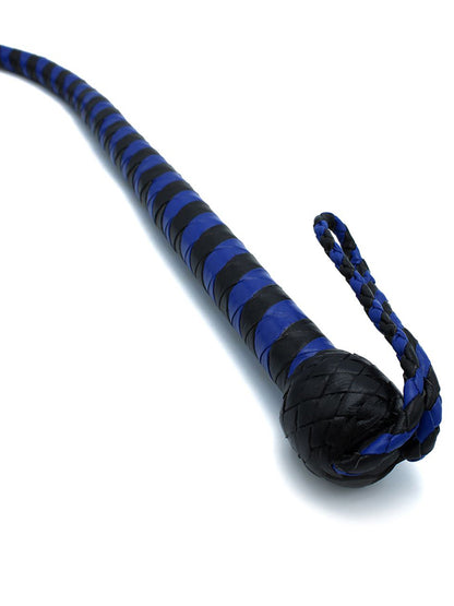 Peitsche Bullenpeitsche Singletail 140cm schwarz-blau