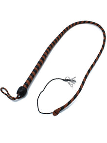 Peitsche Bullenpeitsche Singletail 140cm schwarz-braun