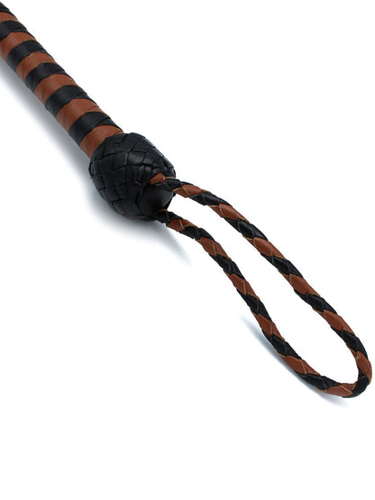 Peitsche Bullenpeitsche Singletail 140cm schwarz-braun