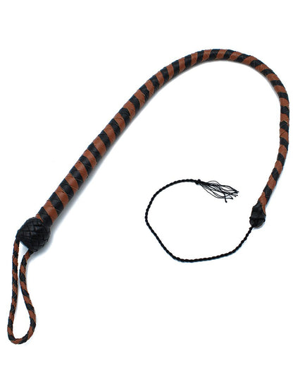 Peitsche Bullenpeitsche Singletail 90cm schwarz-braun