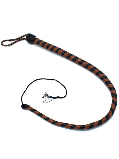 Peitsche Bullenpeitsche Singletail 90cm schwarz-braun