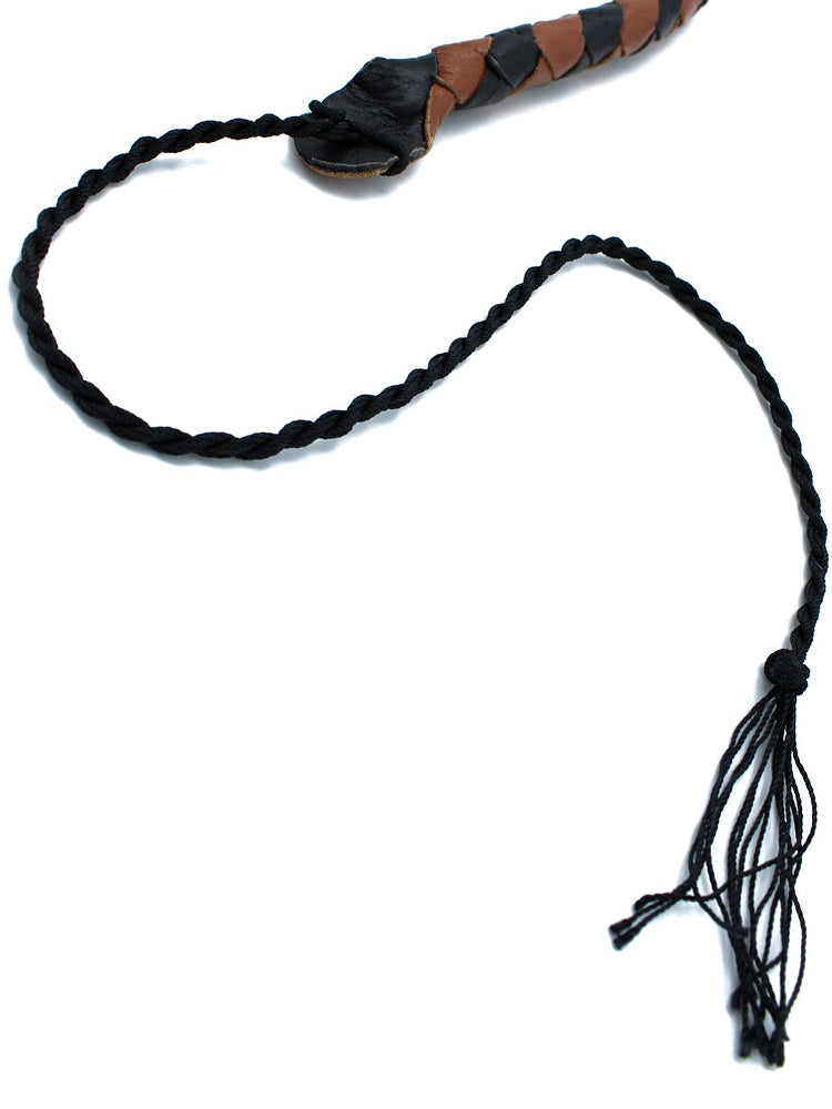 Peitsche Bullenpeitsche Singletail 90cm schwarz-braun