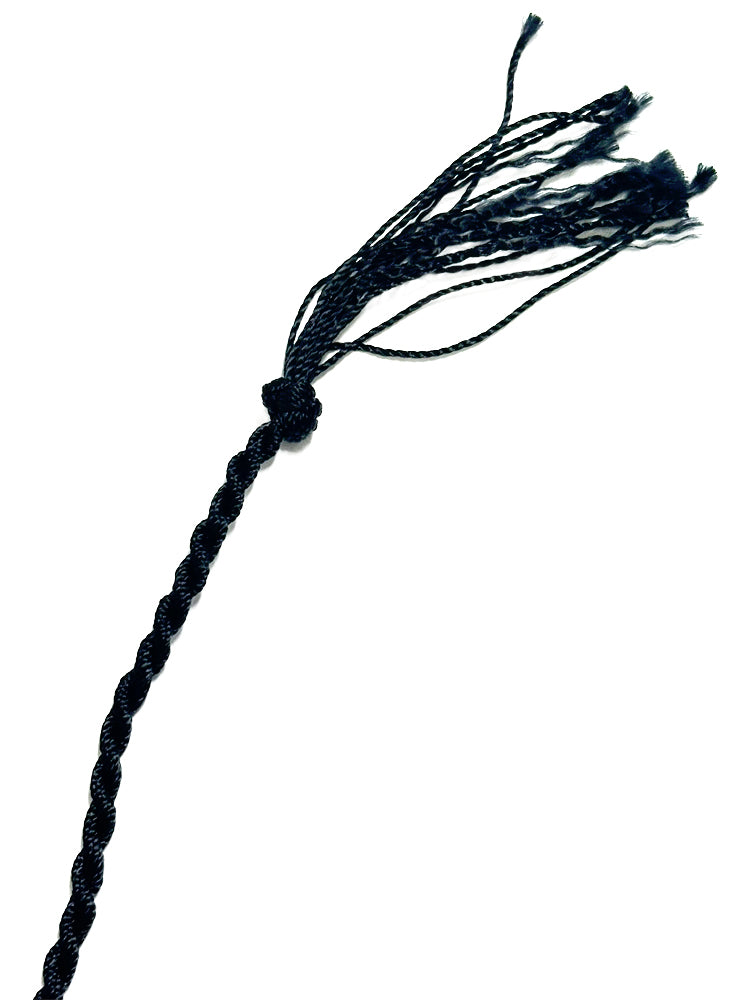 Peitsche Bullenpeitsche Singletail 60cm schwarz-rot