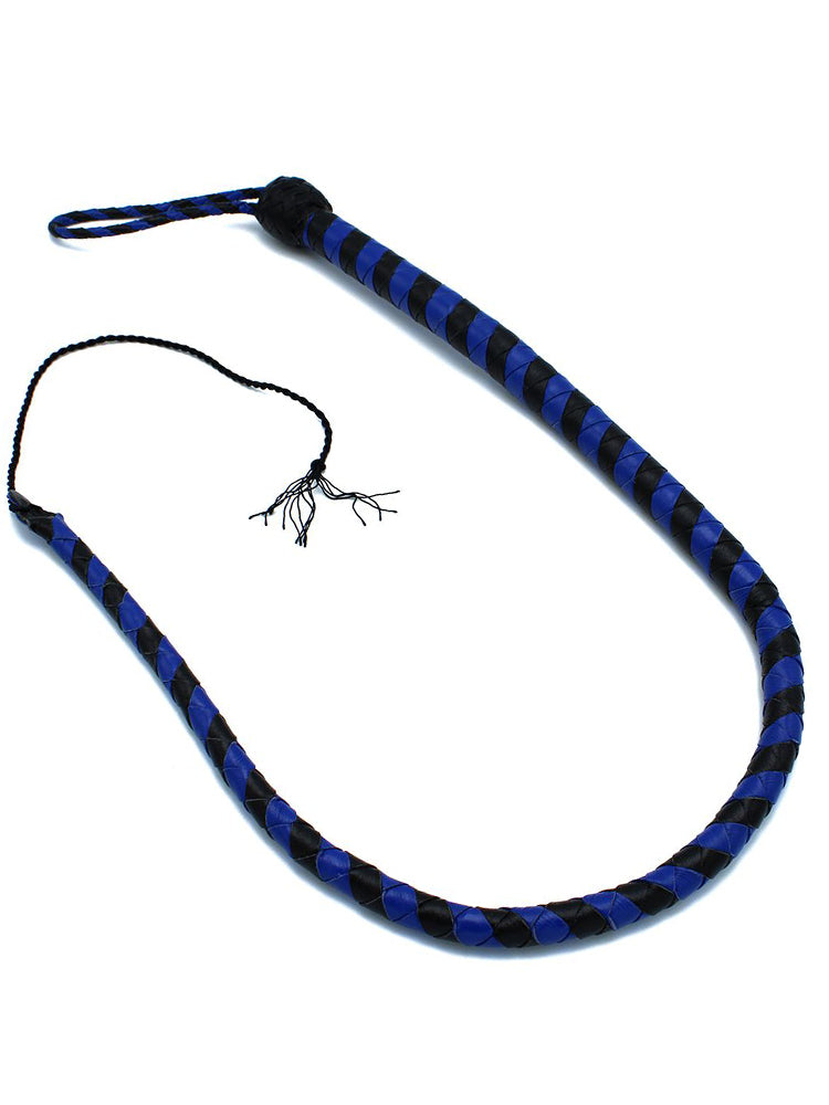 Peitsche Bullenpeitsche Singletail 90cm schwarz-blau