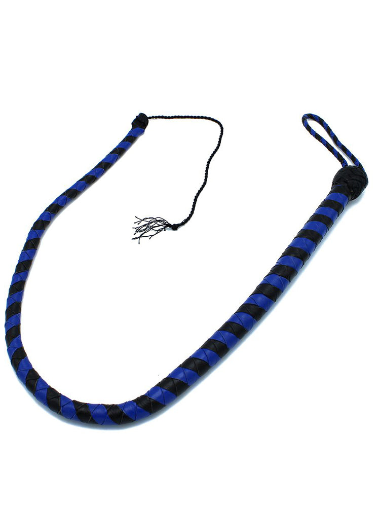 Peitsche Bullenpeitsche Singletail 90cm schwarz-blau