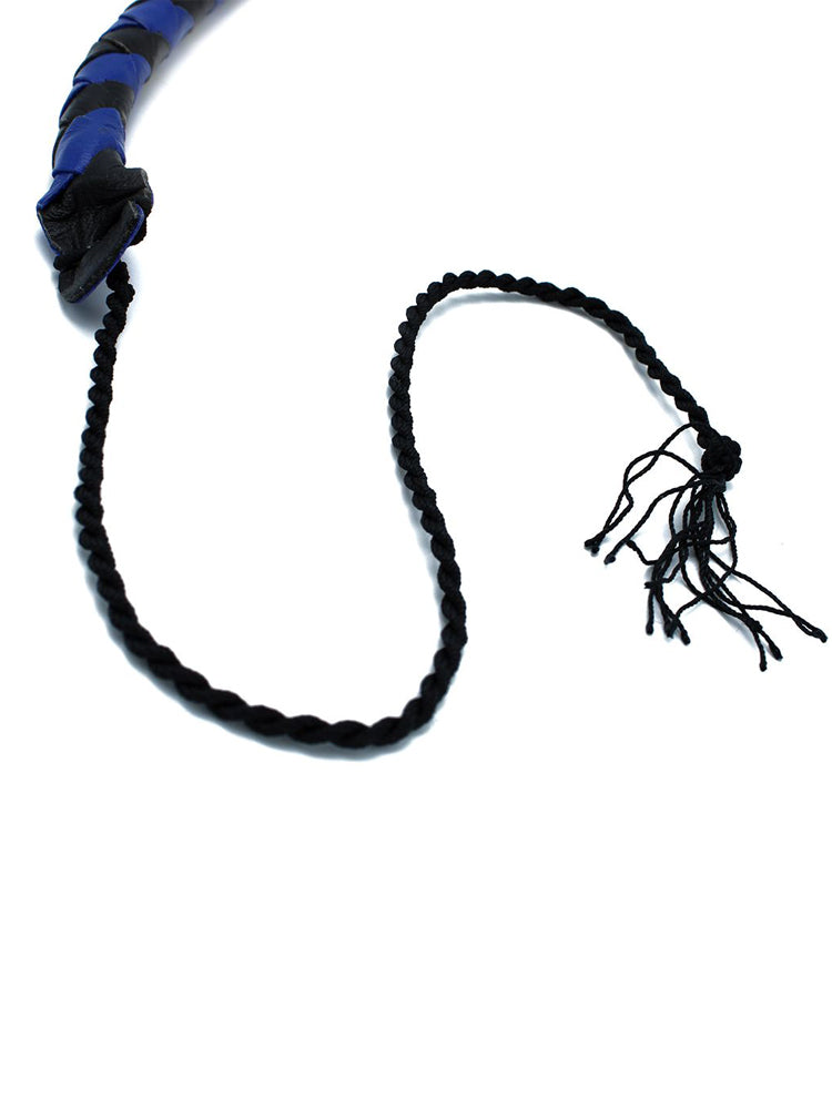Peitsche Bullenpeitsche Singletail 90cm schwarz-blau