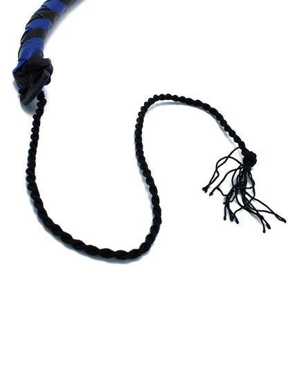 Peitsche Bullenpeitsche Singletail 90cm schwarz-blau
