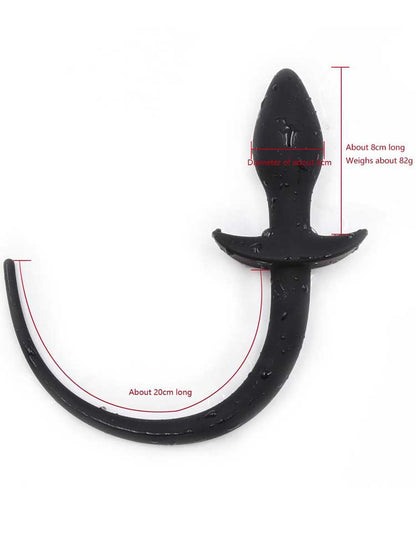 Butt-Plug DOGTAIL Silikon schwarz