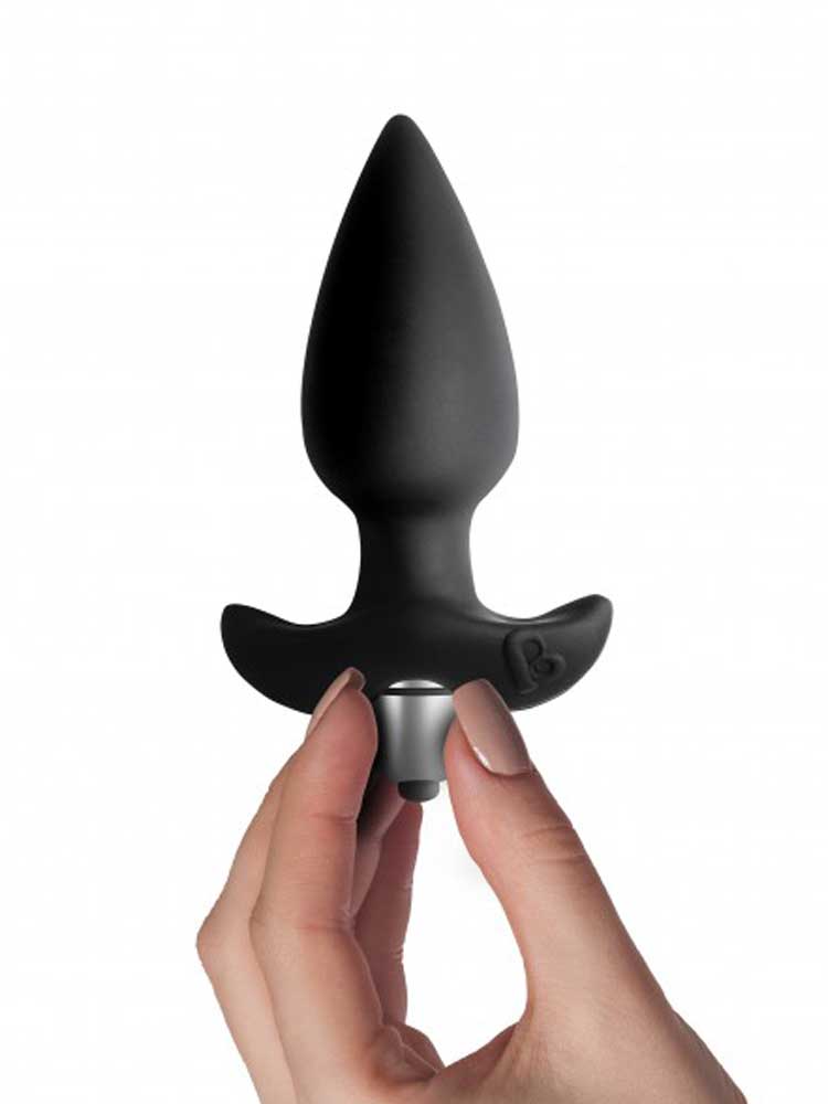 ROCKS-OFF BUTT THROB 7fach VIBRATOR - schwarz